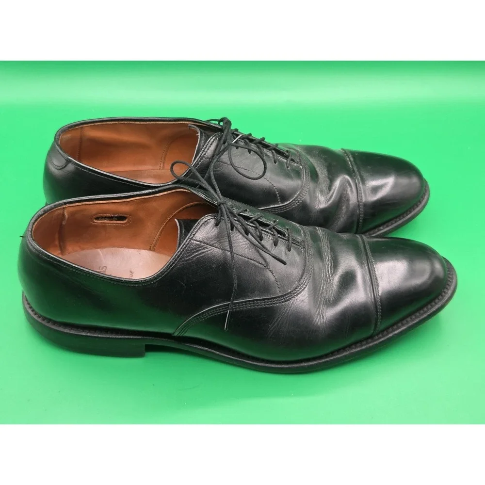 Allen Edmonds PARK AVENUE Cap Toe Black Leather Oxford Dress Shoes Mens Size 12D